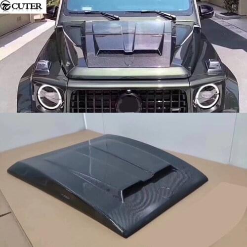 W464 G Class G500 G65 Carbon fiber engine hood vents car body kit for Mercedes Benz W464 G55 G65 G63 car BODY KIT 2019