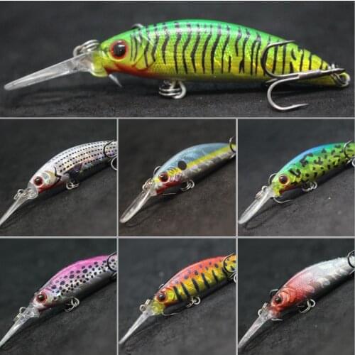 WLure 6g Crankbait Casting Lure with Quality Hooks Deep Diving Sinking Jerkbait Tiny Fishing Lures M823
