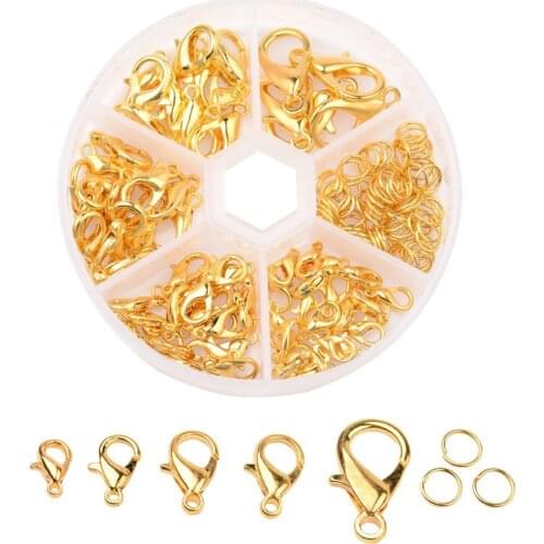 70Pack/Lot 3 Color Zinc Alloy Crayfish Clasp Cute MINI Metal Hook For Handmade Making Jewelry DIY Bracelet Necklace Accessories