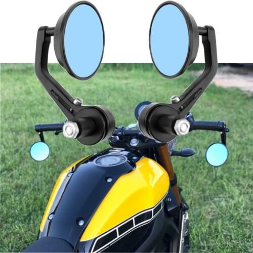 2Pcs Universal 7/8" 22mm Bar End Rear Mirrors Motorcycle Accessories Motorbike Scooters Rearview Mirror Side View Mirrors