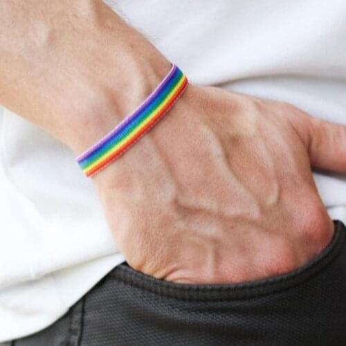 YADA MInimalist Hand Braided Bracelets&Bangles For Women Charms Rainbow Love Gay Pride Armband Accessories Bracelet BT210042