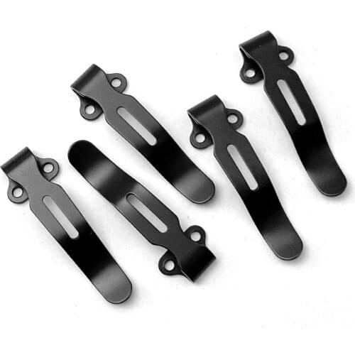 1PC Stainless Steel Pocket Knife Clip DIY Portable Folding Cutter Back Waist Clamp For 535 Blade Accessories