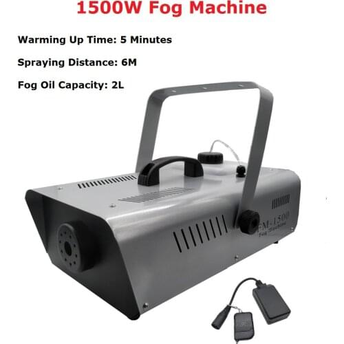 1500W Fog Machine Stage Smoke Machine Professional Lighting Effect 1500W Fogger Perfect For Wedding Party Light Dj Equipments