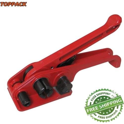 Free ship Wholesale and Retail Manual Plastic PP PET Strapping Tensioner, Hand Pack Strapping Tool for PET & PP Strap 13-19mm