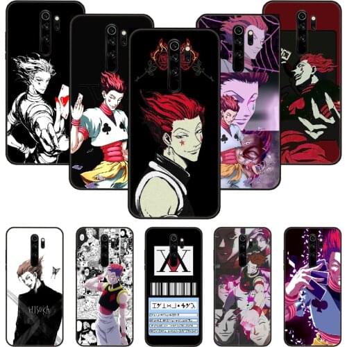 Phone Case For Xiaomi Redmi Note 8 8T 7 7A 9 9S 8A 4 5 Pro Black Cover Funda Tpu Hoesjes 3D Etui Hunter X hunter Hisoka anime
