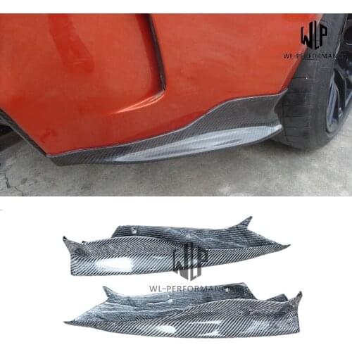 E82 1M RZ Style High Quality Carbon Fiber Rear Bumper Side Splitters Fit For BMW 1 Series E82 1M Rz Style Car Body Kit 07-14