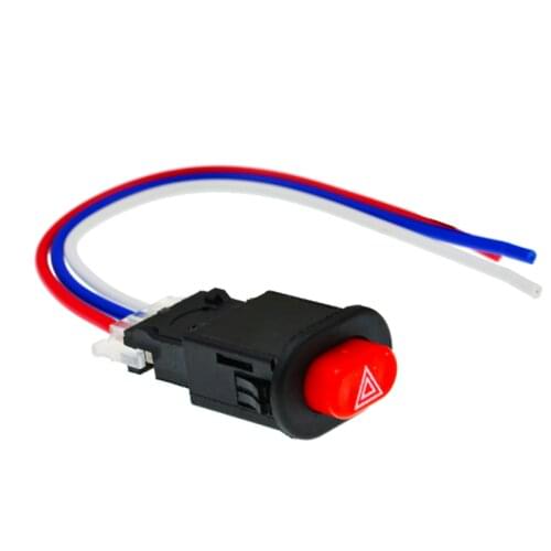 Hot sale Warning Flasher Emergency Signal w/3 Wires Lock Motorcycle Hazard Light Switch Double