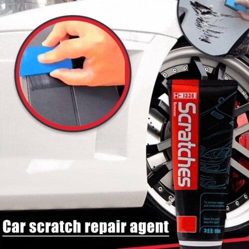 Hot Car Resurfacing Polisher Set Car Wax Car Maintenance Scratch Repair Wax Car Supplies Long Lasting with Sponge 100ml NOV9
