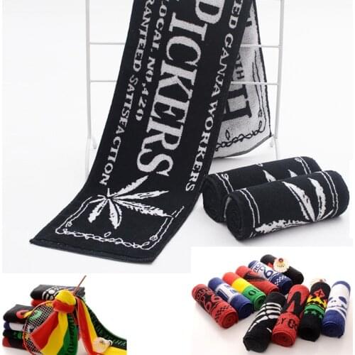 Hiphop hip hop sports towel cotton brand Harajuku street elements extreme sports absorbent sweat towel length 100% cotton Sport