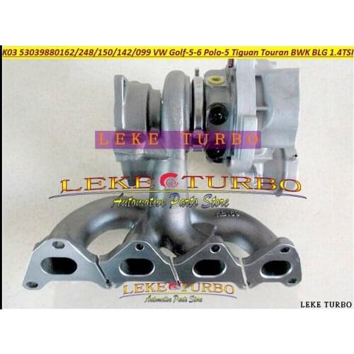 K03 53039880248 53039880162 53039880150 53039880142 53039880099 Turbo For VW Golf 5 6 Polo 5 Tiguan Touran BWK BLG CAVC 1.4L TSI