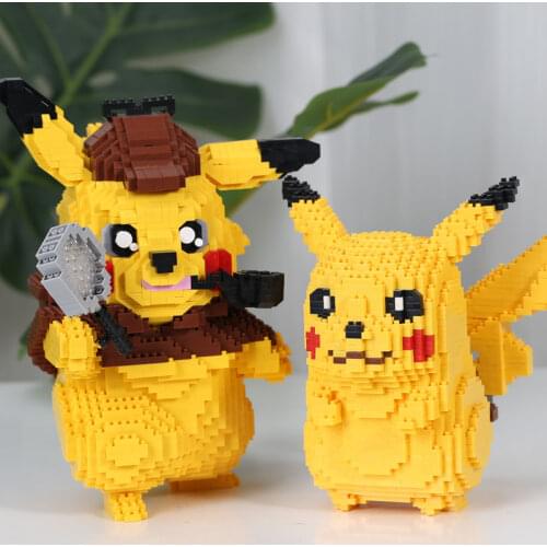 1650pcs Pokemon Building Blocks Compatible Cartoon Anime Ball 9009 Pikachu Diamond Mini Building Blocks Pokemon Bricks Toy Game