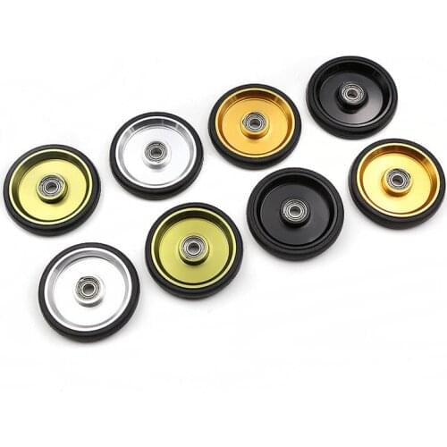 Unmarked aluminum alloy easy wheel 55mm for brompton bike easywheel gold silver black green