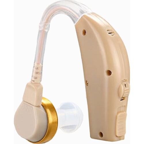 Mini Ear Hearing Aid Rechargeable Ear Back Type Hearing Device Sound Amplifier with Recharging Base