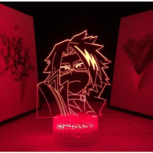 Denki Kaminari Table Lamp for Bedroom Decor Birthday Gift Manga My Hero Academia 3D Light My Hero Academia Anime LED Night Light