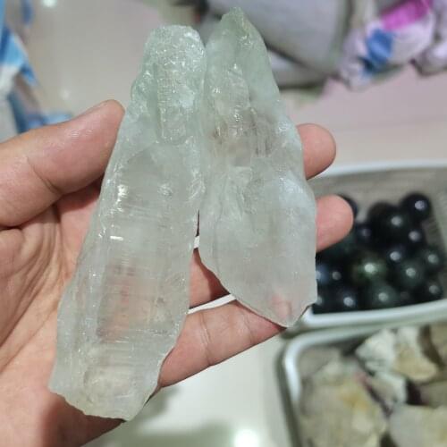 Natural Green backbone Crystal Reiki Specimen Mineral Raw Crystals Stone Points Healing Stone Raw Crystals Home Decoration 1PC