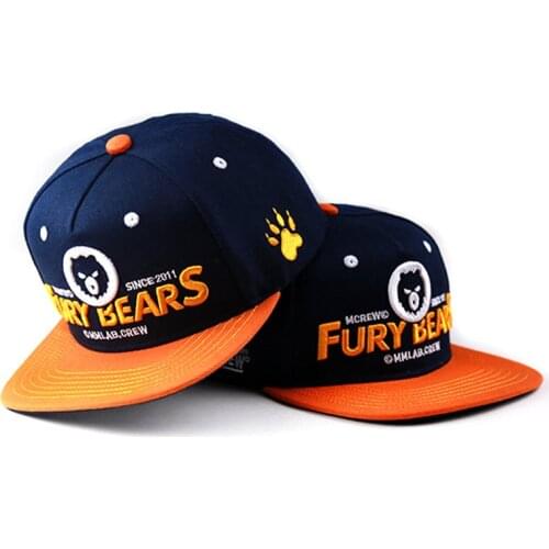 New 2017 Unisex Top Quality Fury Bears Baseball Cap Snapback Casual Gay Cap Fashion Bear Paw Hip-Hop Hat Circumference: 57-62 cm