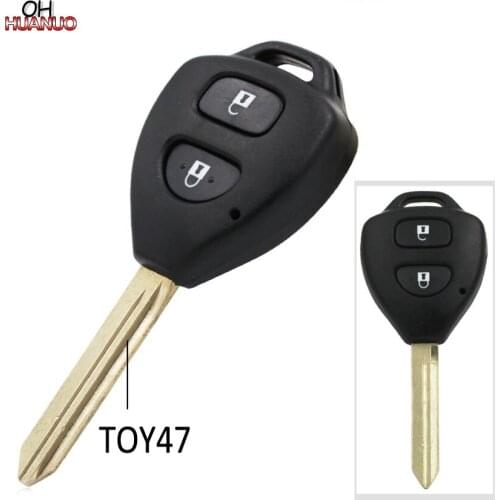 New Replacement 2 Button Remote Key Shell Smart Key Case Fob Key Housing Cover TOY47 for Toyota Corolla