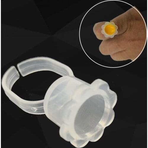 Disposable Tattoo Ink Ring Cups Permanent Makeup Accessories Microblading Pigment Cup/Cap Glue/Ink Holder Tools Tattoo Supplies