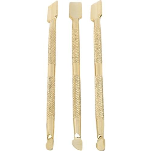 Nail Art Files UV Gel Polish Dead Skin Remove Manicure Pedicure Clean Care Tools 8 Colors Stainless Steel Cuticle Spoon Pusher