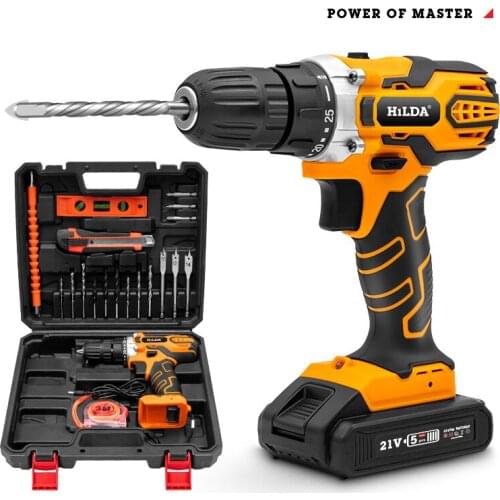 Pistol Household Tool Hand Electric Drill Lithium Electric Drill Electric Screwdriver Electric Screwdriver Impact Drill