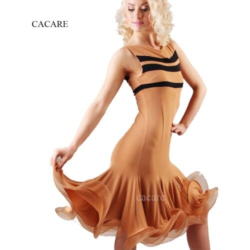 Latin Dance Dress Fringe Women Girls Latina Salsa Tango Flapper Costume Competition Dresses Customize 3 Colors D0545 Fluffy Hem