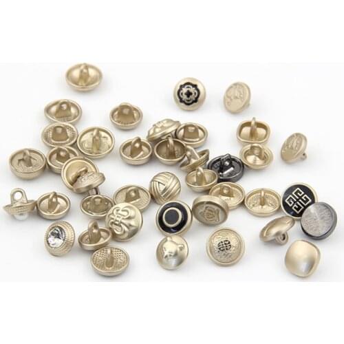 10pcs/lot Metal button clothing gold button shirt button shirt buckle ladies mens clothing accessories womens small