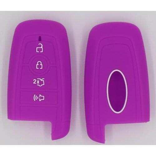 3PC Silicone Key Case Cover For Ford Ranger C-Max S-Max Focus Galaxy Transit Tourneo Custom Keyless Fob Shell Protector