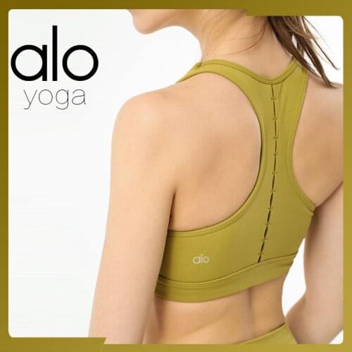 Alo Yoga New European and American Sports Underwear Womens Shockproof Running Vest Stereotypes Gather Fitness Sports Bra Women