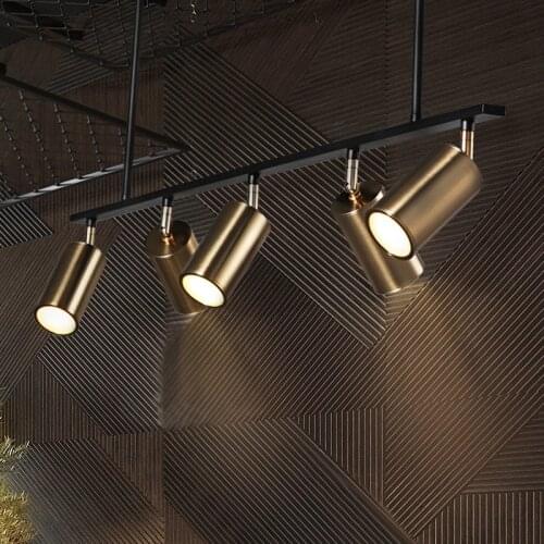 Led pendant spotlight barber shop clothing store showroom background wall painting corridor spotlight pendant lamp