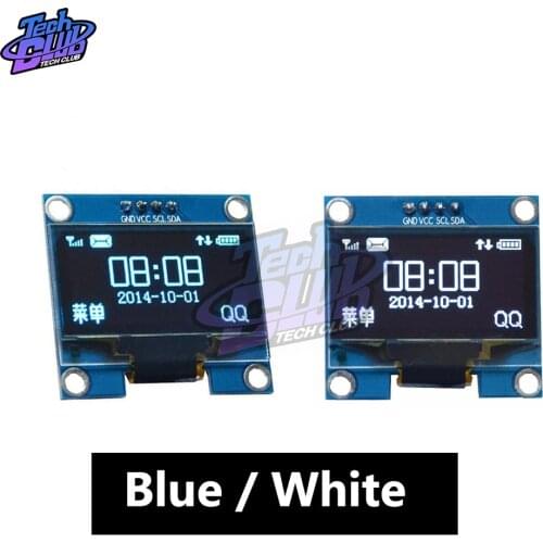 White Color 1.3 Inch 1.3" OLED LCD LED Display Module 4PIN IIC I2C Interface Communicate 128x64 SSH1106 for Arduino 3.3-5V