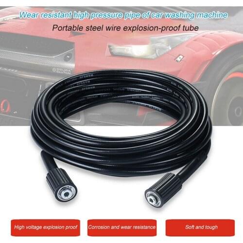 High Pressure Washer Hose Cord Pipe CarWash Hose Water Cleaning Extension Hose M22-Pin 14/15 for Karcher Elitech Interskol Huter