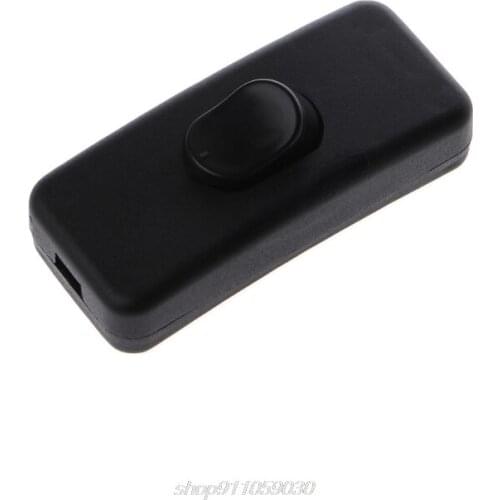Universal AC 110-250V 2A Inline Lighting Lamp Plastic In Line Cord Rocker Switch M08 21 Dropship