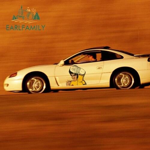 EARLFAMILY 58cm x 43.5cm for Bruce Lee Kung Fu Big Car Stickers Vinyl Car Door Protector ATV JDM Scratch-Proof Fashion Decals