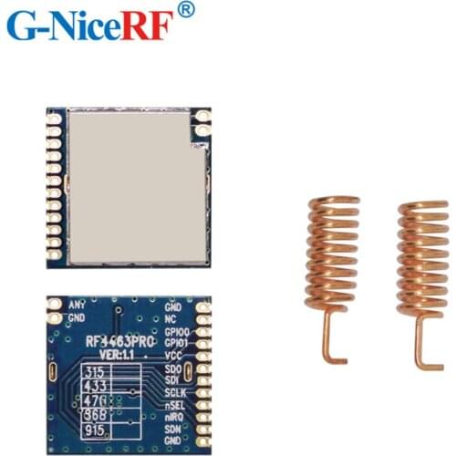 2pcs/lot RF4463PRO High sensitivity -126dBm915MHz SI4463 SPI interface Wireless RF Transmitter