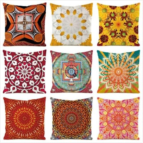 45cm*45cm **Thang-ga** Inimitated Silk Fabric Throw Pillow Covers Couch Cushion Cover Home Decorative Pillows Pillow Case