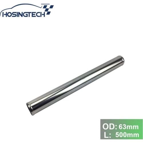 HOSINGTECH-2.5" 63mm 500mm length Straight Aluminum Turbo Intercooler Pipe Piping Tube Tubing