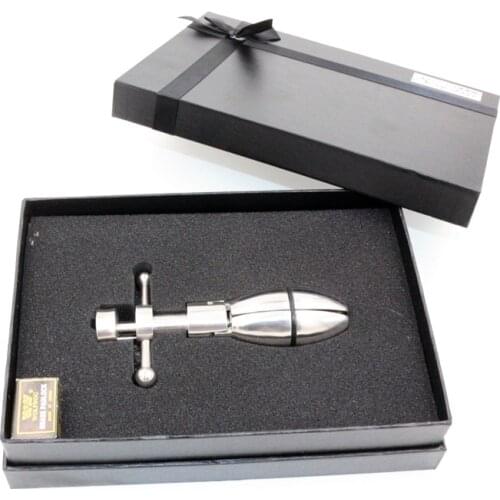 Anal Stretching open tool Adult SEX Toy Stainless Steel Anal Plug With Lock Expanding Ass Appliance Sex Toy Drop shipping