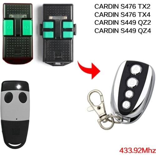 CARDIN remote control 433.92mhz gate garage door CARDIN S476 TX2 TX4 S449 QZ2 QZ4 433.92mhz remote control