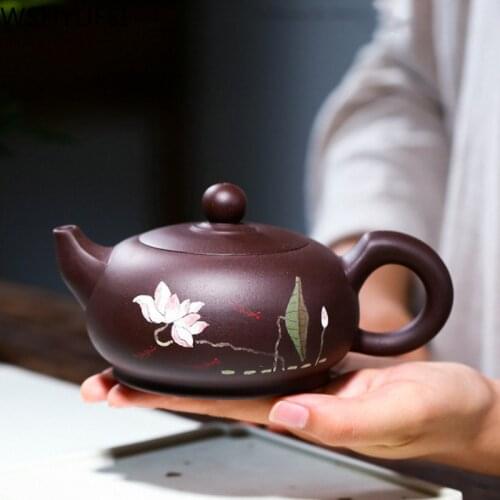 Large capacity 340ml Yixing tea pot purple clay teapot Raw ore beauty Handmade kettle Chinese Oolong tea Teaware Custom gifts