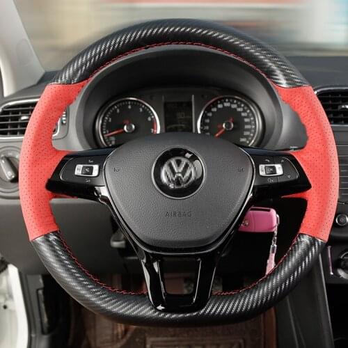 For Volkswagen Tan Yue Tu Yue Tan Ge Steering Wheel Cover Hand-sewn Lavida Passat Tiguan Magotan Tuang Golf Grip