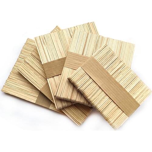 100PCS Popsicle Stick Ice Cube Maker Cream Tools Model Special-Purpose Wooden Craft Stick Lollipop Mold Accessories