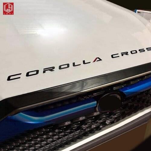 For toyota corolla cross 2020 Car 3D Letters Hood Emblem Logo Badge Car Stickers Styling Car Accessories