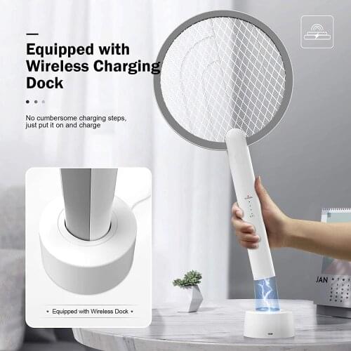 Hot Sale 3000v Electric Insect Racket Swatter Zapper Usb 1200mah Rechargeable Mosquito Swatter Kill Fly Bug Zapper Killer Trap
