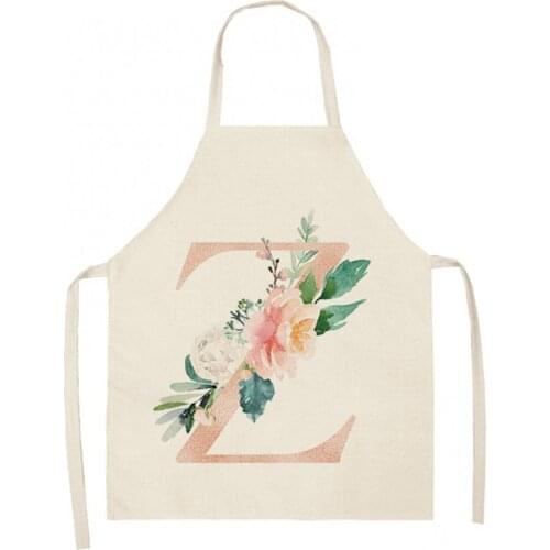Letter A to Z Alphabet Pattern Kitchen Apron Sleeveless Cooking Cleaning Tools