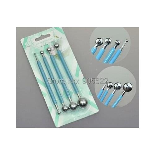Baking pastry tools Double ended tool set fondant tool,Sculpey Tool Shape Smooth Detail modelling ball Detail soldering nozzles