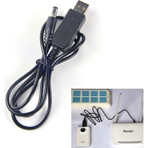 USB DC 5V to DC 12V Step-Up Module Converter Cable 2.1x5.5mm Male Connector Plug
