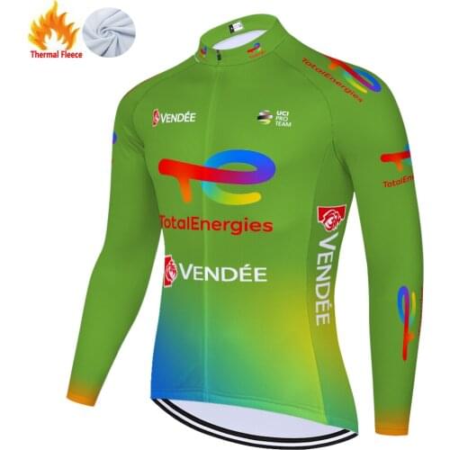 2021 Total Winter Thermal Fleece energies Mallots Uniforme Ropa Maglia Uomo Equipamento Tricota Ciclismo Hombre Maillot Ciclismo