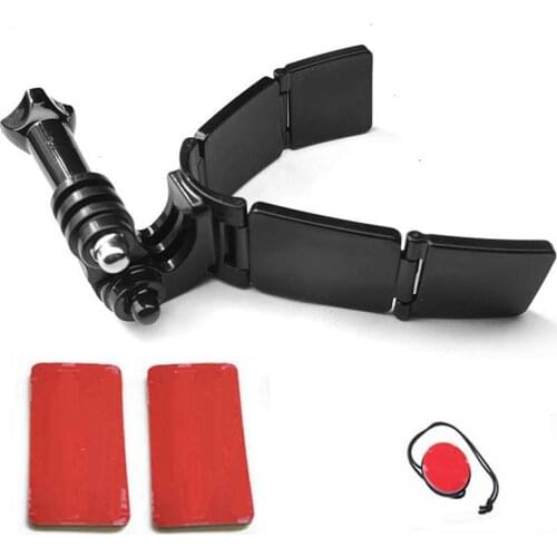 Full Face Helmet Chin Bracket For GoPro Hero 9 8 7 5Yi 4K For Insta360 Foldable Camera Strap Front Mount Accessories