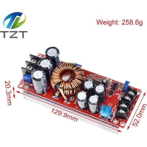 TZT 1200W 20A DC Converter Boost Step-up Power Supply Module IN 8-60V OUT 12-83V