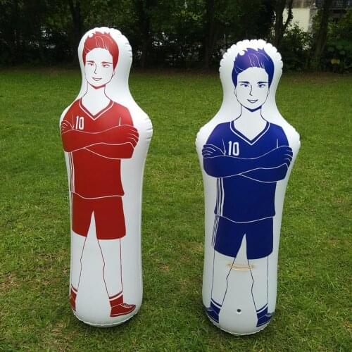 Soccer Inflatable Dummy Football Practice Tumbler for Dribbling Wall Passing Drills 160CM